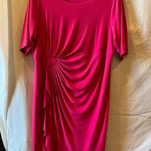 Striking Pink bustled dress